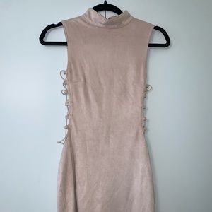 Windsor suede cut-out dress